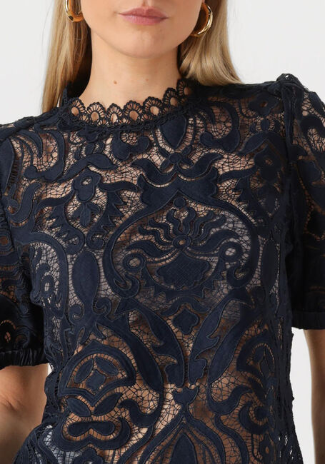 Dunkelblau SUMMUM Top SHORT SLEEVE TOP LACE - large