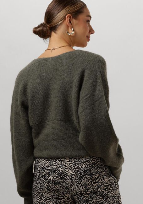Grüne MSCH COPENHAGEN Pullover MSCHZINELLE HOPE WRAP PULLOVER - large