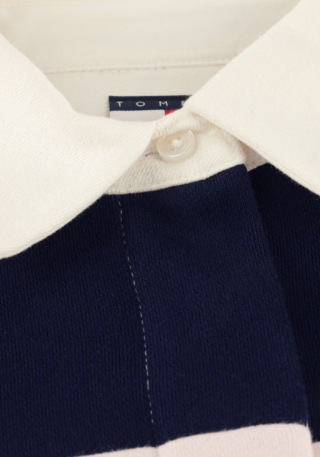 Mehrfarbige/Bunte TOMMY JEANS Polo-Shirt TJW BADGE STRIPE RUGBY - large