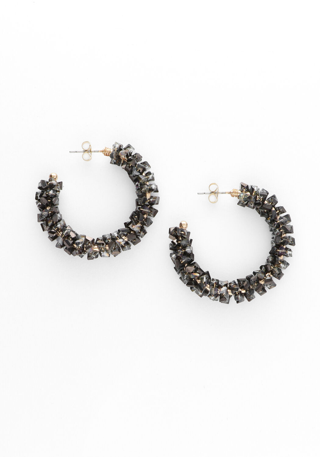 Goldfarbig NOTRE-V Ohrringe EARRING STONES