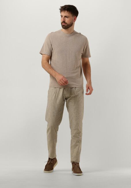 Beige SELECTED HOMME T-shirt SLHBERG LINEN SS KNIT TEE NOOS - large