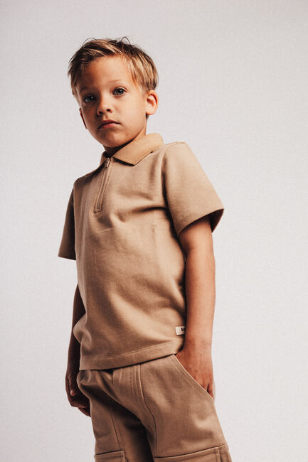 Taupe BAJE STUDIO Polo-Shirt HERVAS - large