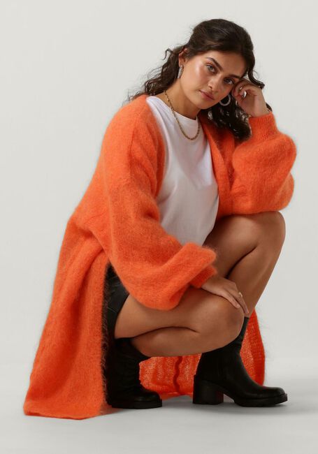 Orangene AMERICAN DREAMS Strickjacke LEE MIDI CARDIGAN - large