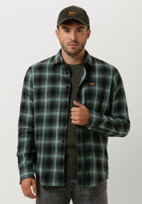 Grüne PME LEGEND Casual-Oberhemd LONG SLEEVE SHIRT CTN YARN DYED TWILL CHECK - large
