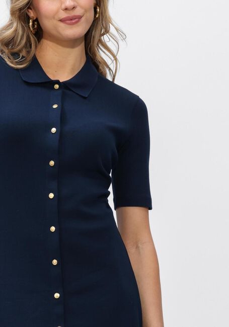 Dunkelblau TOMMY HILFIGER Midikleid GOLD BUTTON F+F MIDI DRESS - large