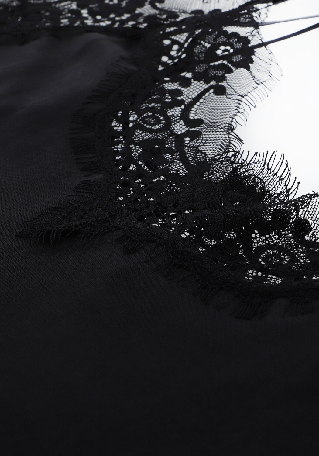 Schwarze NOTES DU NORD Top DALLAS SLIP TOP - large