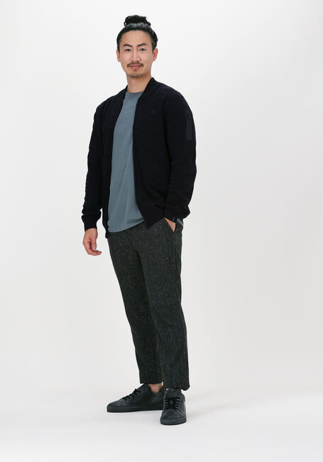 Dunkelblau VANGUARD Strickjacke BOMBER JACKET COTTON POLYAMIDE - large