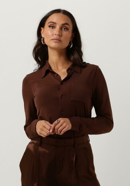 Braune VANILIA Blusen ESCAPE UNI SHIRT - large