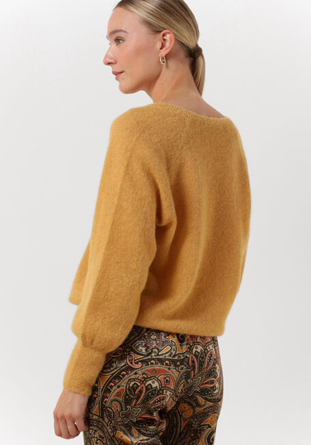 Ocker SUMMUM Pullover V-NECK SWEATER FEATHER LIGHT ALPACA KNIT - large