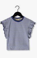 Blau/weiß gestreift LIKE FLO T-shirt STRIPE JERSEY RUFFLE TEE - medium