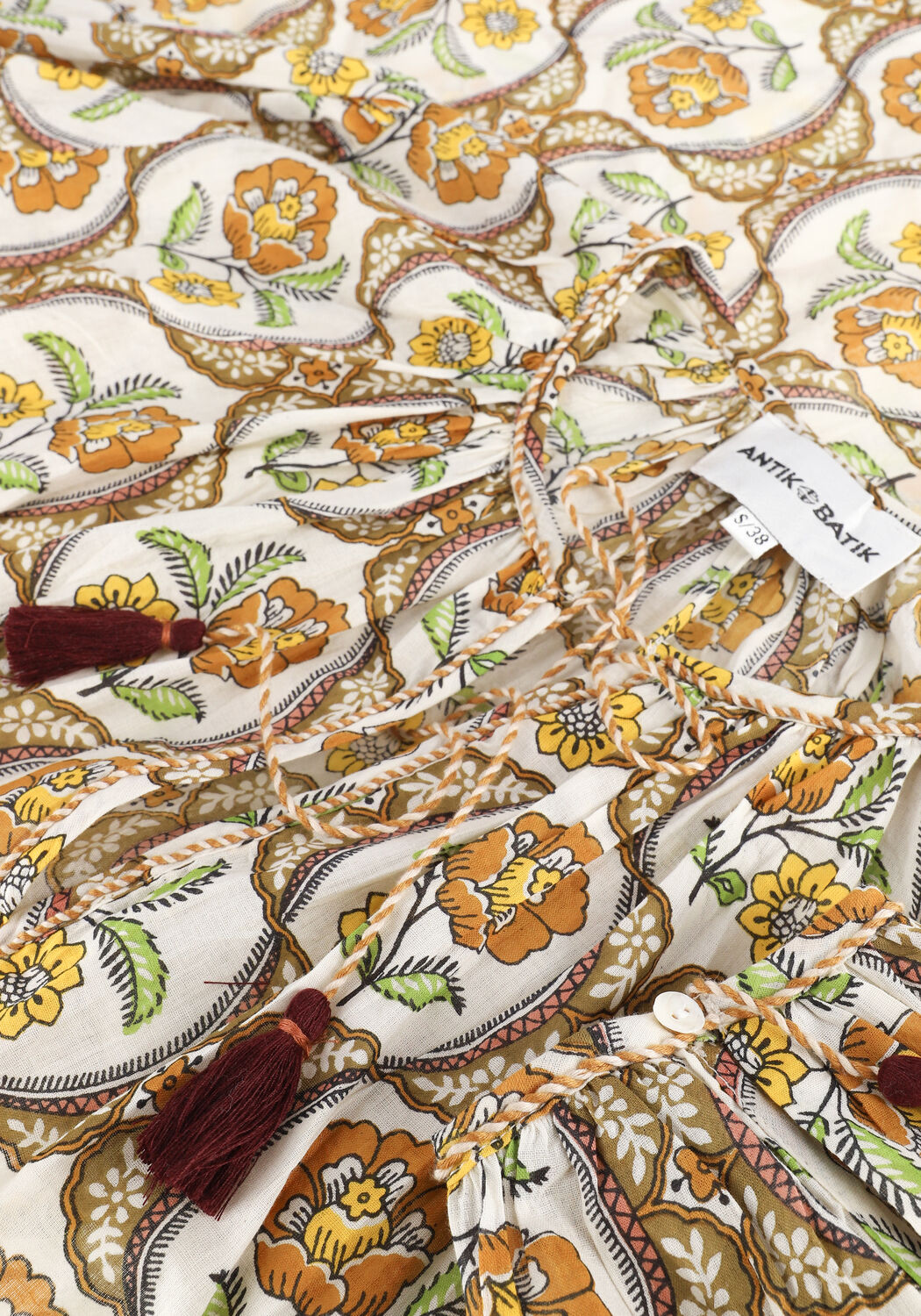 Gelbe ANTIK BATIK Blusen TANISSA BLOUSE - large