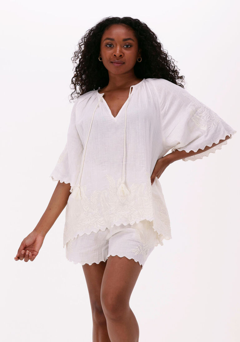 weiße sissel edelbo bluse sandra organic cotton blouse