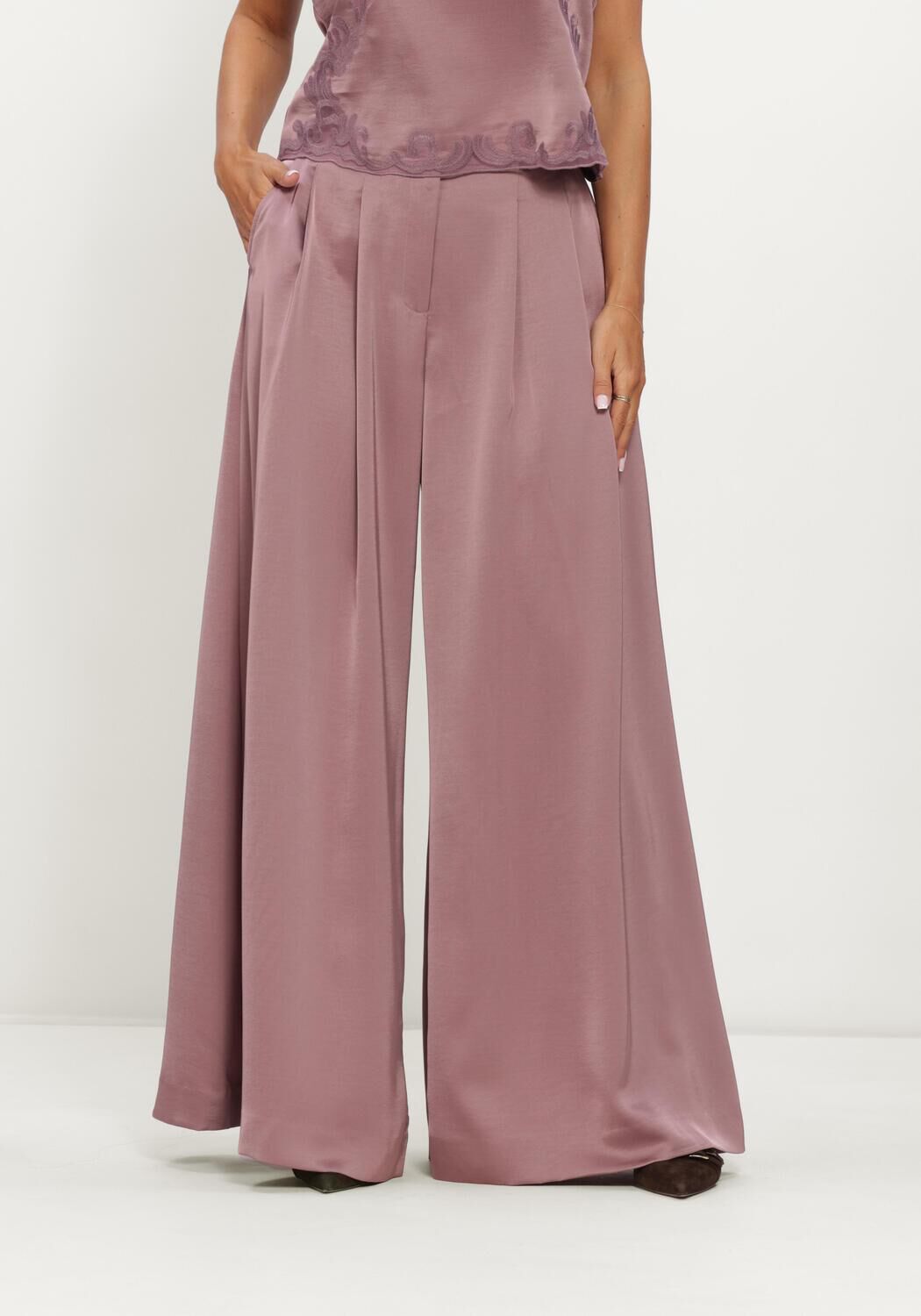 Lilane DANTE6 Hosen ONIQUE WIDE LEG SATIN PANTS - large
