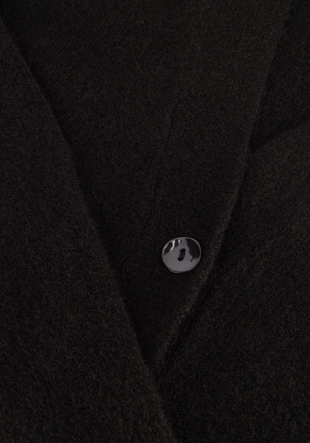 Schwarze SUMMUM Strickjacke CARDIGAN WOOL ELASTANE BLEND KNIT - large