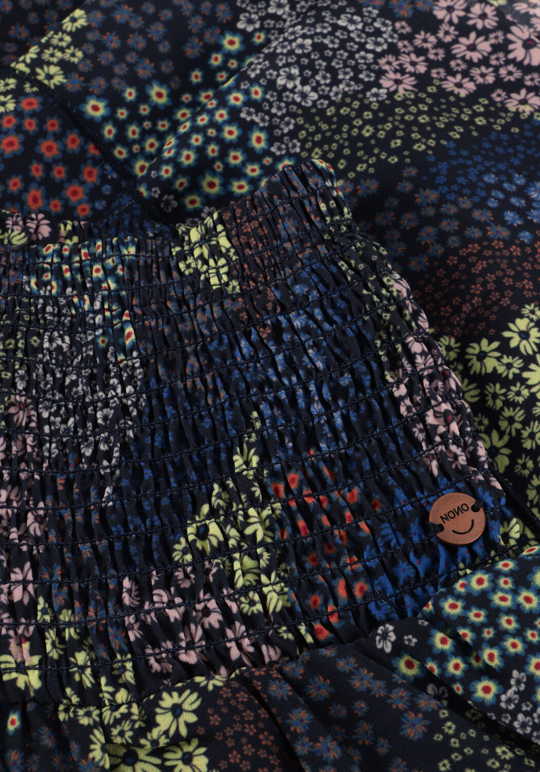 Dunkelblau NONO Minirock NIKA DENIM FLOWER SKIRT - large