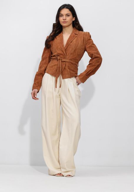 Cognacfarbene IBANA Jacken JOYCE SUEDE - large