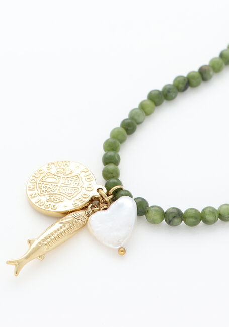 Gr&uuml;ne BONNIE STUDIOS Kette KAKI PENDANT TRIO NECKLACE - large