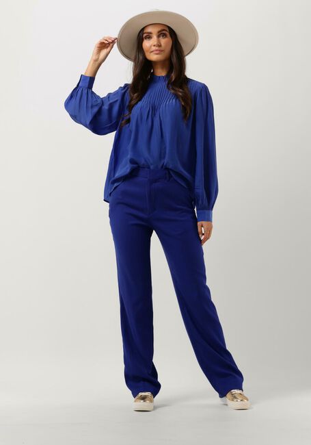 Blaue SCOTCH & SODA Weite Hose HAILEY - HIGH-RISE STRAIGHT LEG TROUSERS - large