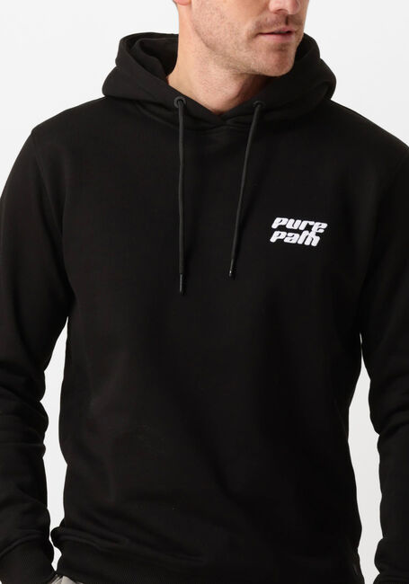 Schwarze PURE PATH Pullover REGULAR FIT SWEATERS HOODIE302 - large