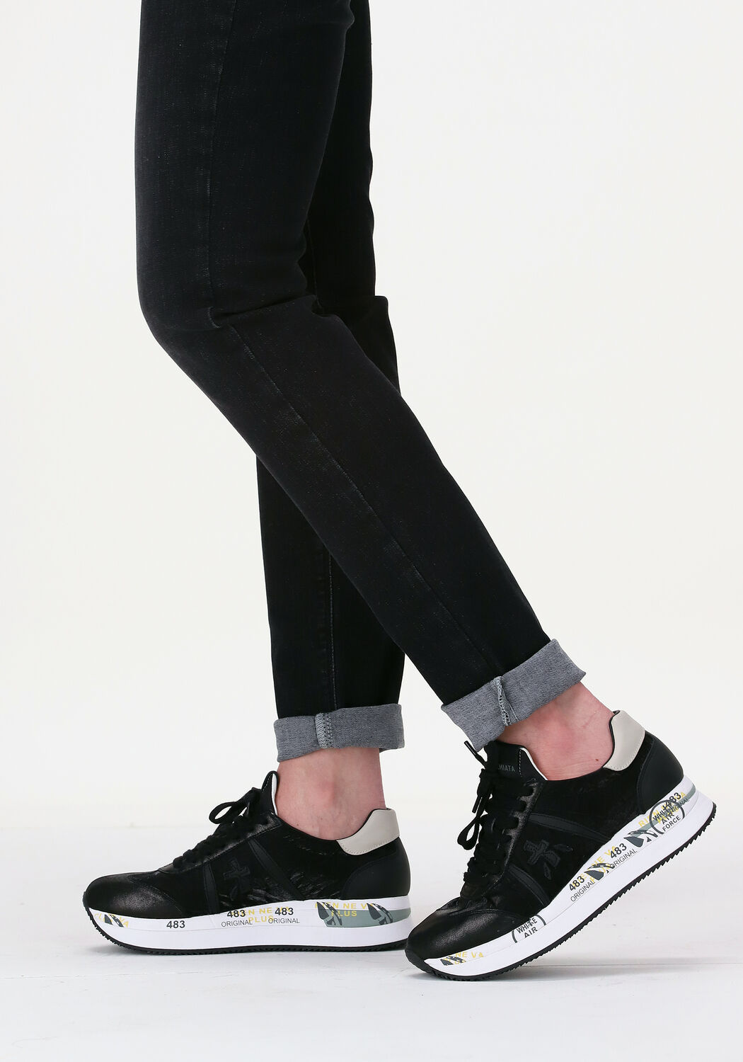 Schwarze PREMIATA Sneaker Low CONNY - large