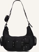 Schwarze NÚNOO Umhängetasche SALLY POCKET RECYCLED NYLON - medium