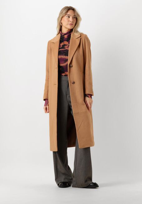 Camelfarbene NOTRE-V Mäntel WOOL COAT - large