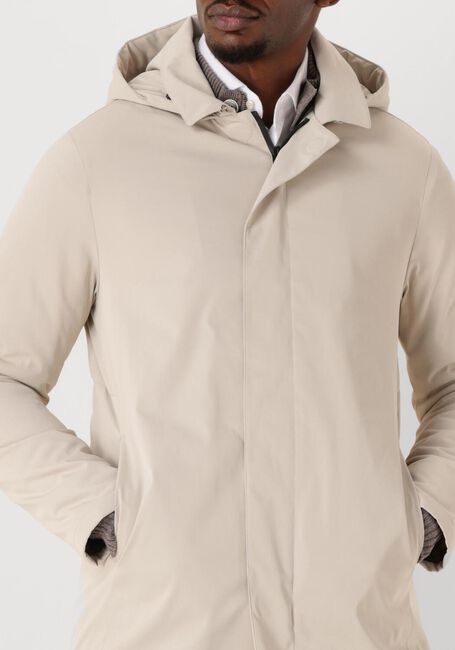 Beige PROFUOMO Parkas RAINCOAT LONG MAGNET - large
