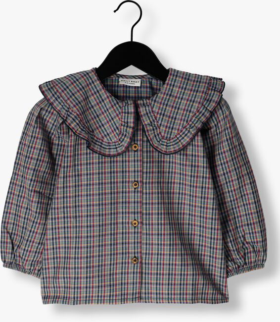 Schwarze DAILY BRAT Bluse COLBY CHECKED SHIRT - large