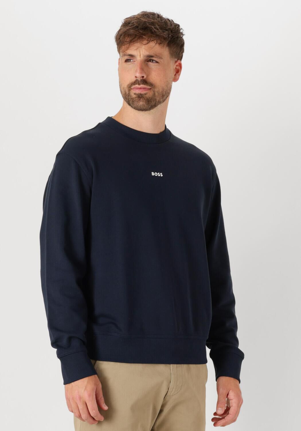 BOSS Herren Sweatshirt Wesmallcrew – 100% Baumwolle, Klassisches Basic Für Freizeit Und Büro