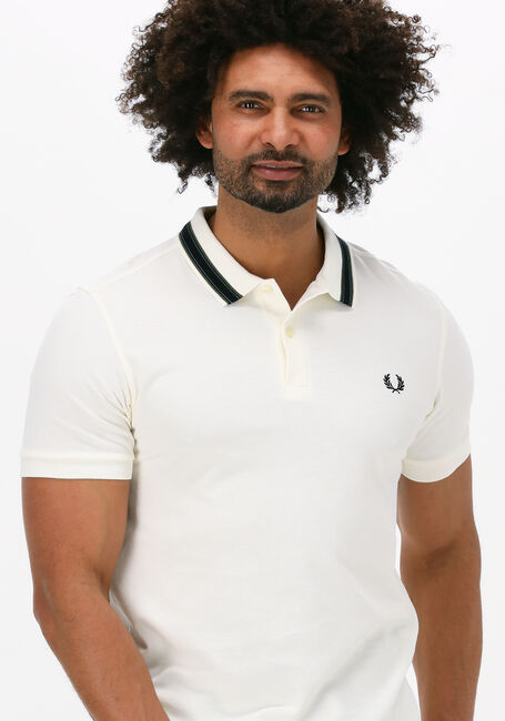 Nicht-gerade weiss FRED PERRY Polo-Shirt MEDAL STRIPE POLO SHIRT - large