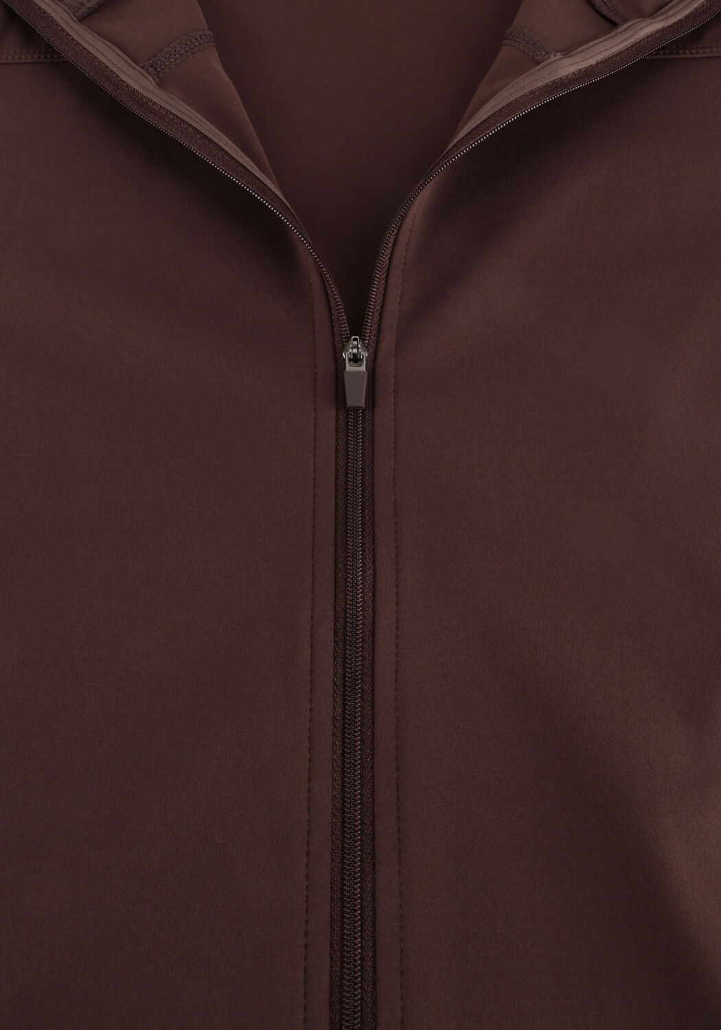 Braune NEO NOIR Strickjacke NOLANA ZIP BLOUSE - large