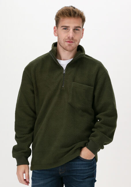 Grüne SELECTED HOMME Sweatshirt SLHRELAXBRENAN HIGH NECK SWEAT - large