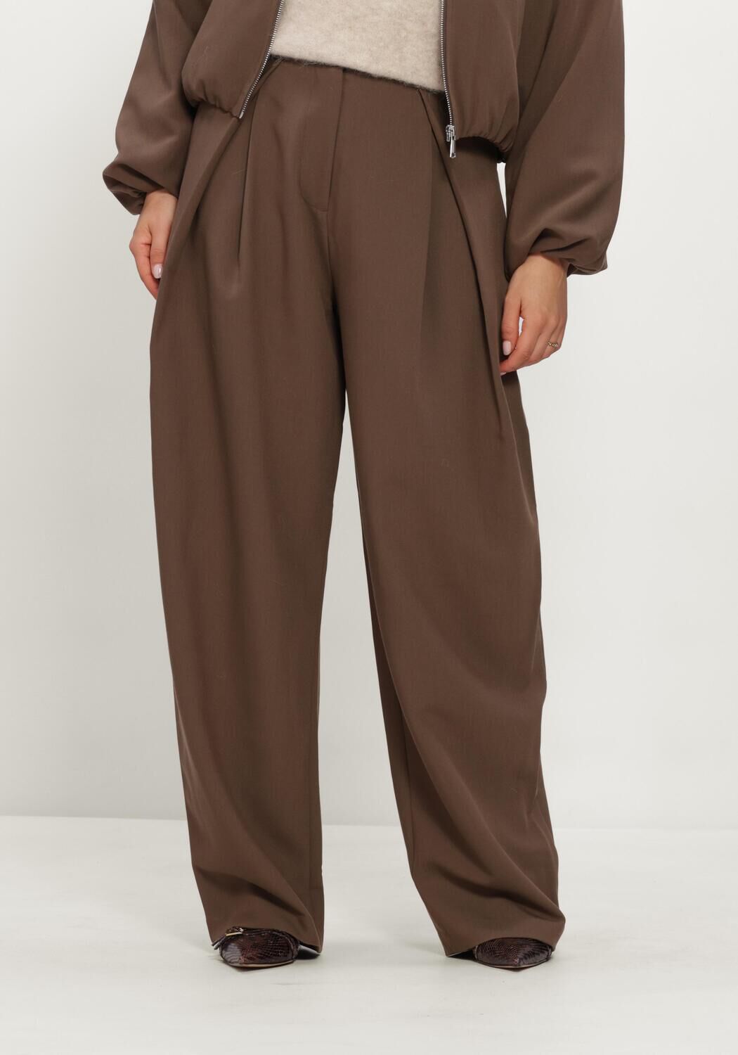 Braune LINA LOCCHI Weite Hose LL-BERYL - large
