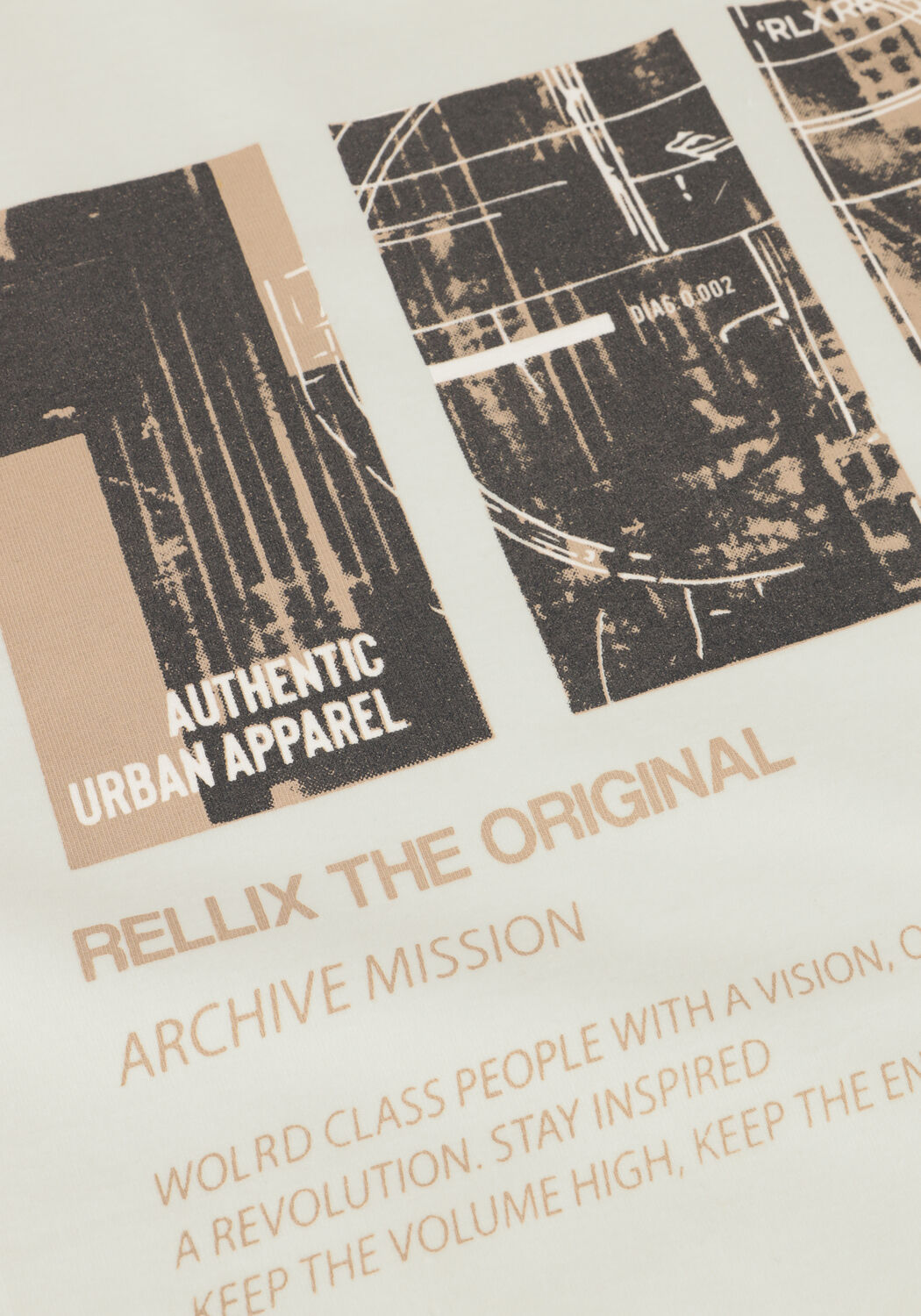 Nicht-gerade weiss RELLIX T-shirt T-SHIRT RLX BACKPRINT - large