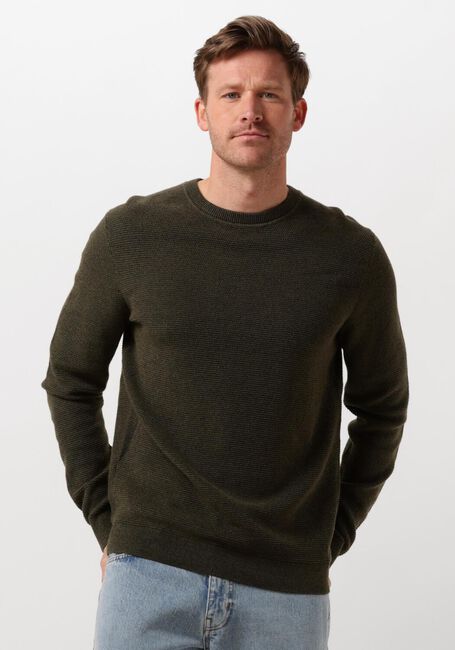 Grüne SELECTED HOMME Pullover SLHROSS LS KNIT STRUCTURE CREW NECK NOOS - large