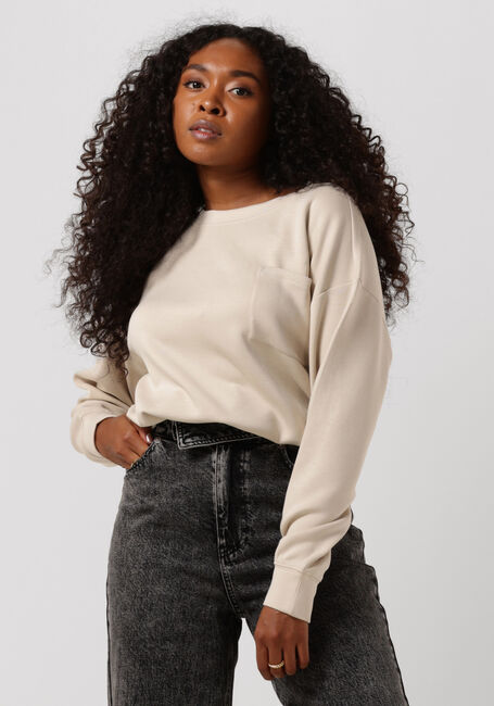 Beige MSCH COPENHAGEN Sweatshirt BIANNA IMA Q SWEATSHIRT - large