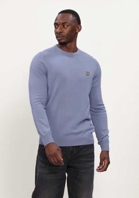 Blaue LYLE & SCOTT Pullover COTTON MERINO CREW NECK JUMPER - large