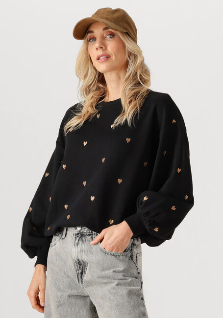 Schwarze YDENCE Pullover SWEATER HEARTS - large