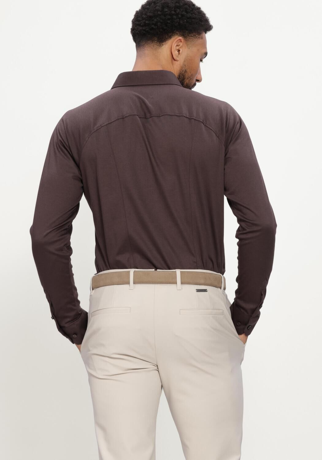 Braune DESOTO Casual-Oberhemd CASUAL KENT - large
