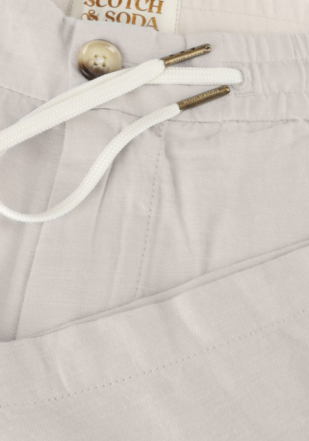 Graue SCOTCH & SODA Kurze Hose FAVE - COTTON/LINEN TWILL BERMUDA - large