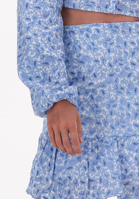 Blaue NA-KD Minirock ORGANIC FRILL MINI SKIRT - large