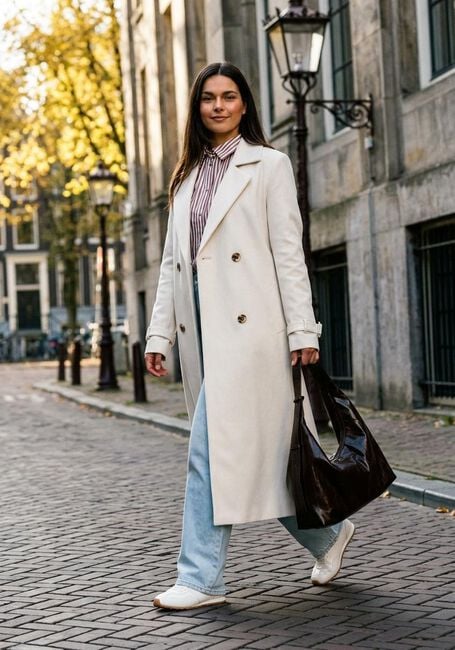 Ecru BEAUMONT Trenchcoats DIA TRENCHCOAT - large
