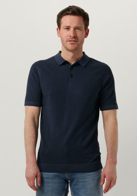 Dunkelblau CAST IRON Polo-Shirt SHORT SLEEVE POLO COTTON MODAL - large