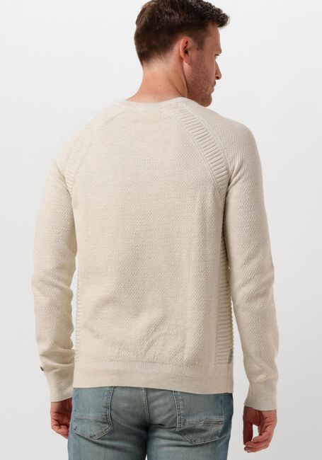 Beige CAST IRON Pullover CREWNECK COTTON HEATHER PLATED BLEND - large