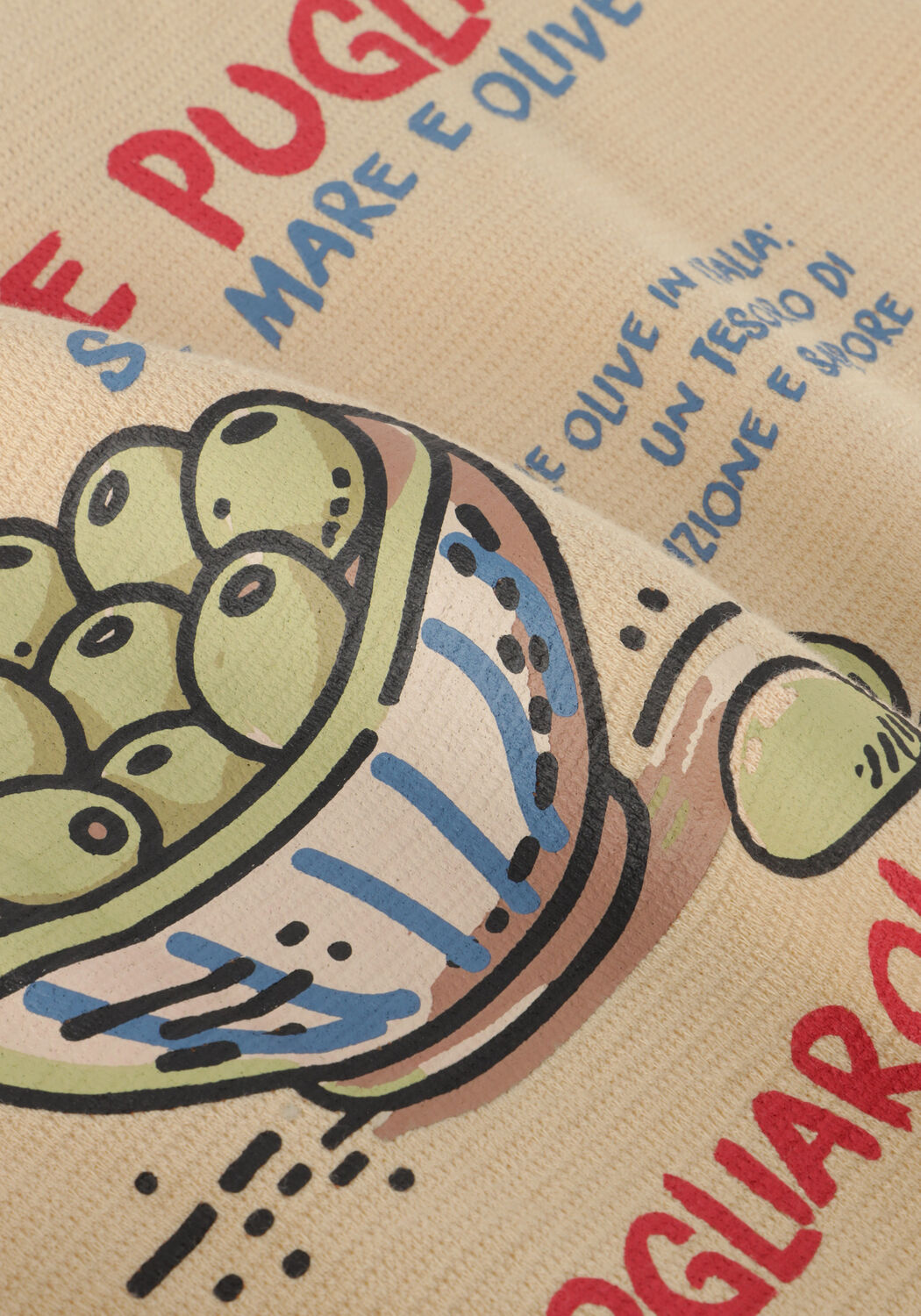 Beige DAILY7 T-shirt T-SHIRT BACKPRINT - large