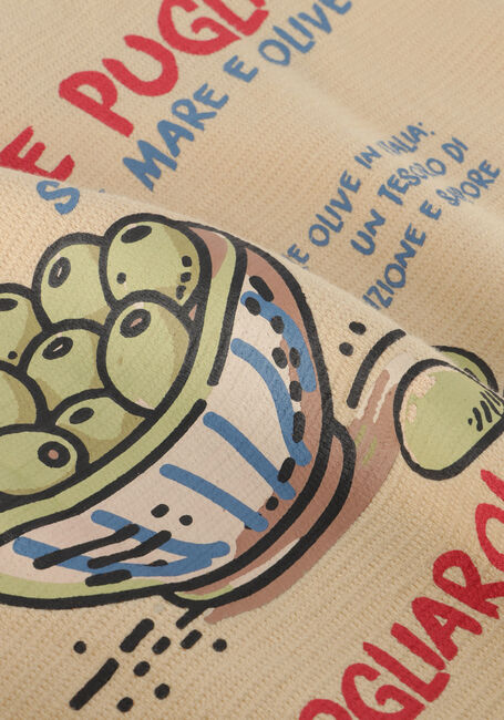 Beige DAILY7 T-shirt T-SHIRT BACKPRINT - large