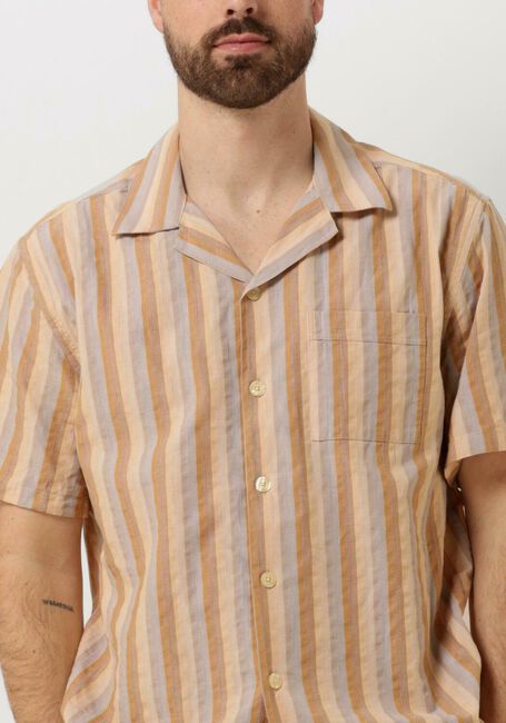 Braune FORÉT Casual-Oberhemd OTTER SEERSUCKER SS SHIRT - large
