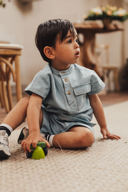 Blaue BAJE STUDIO T-shirt MAAS - large