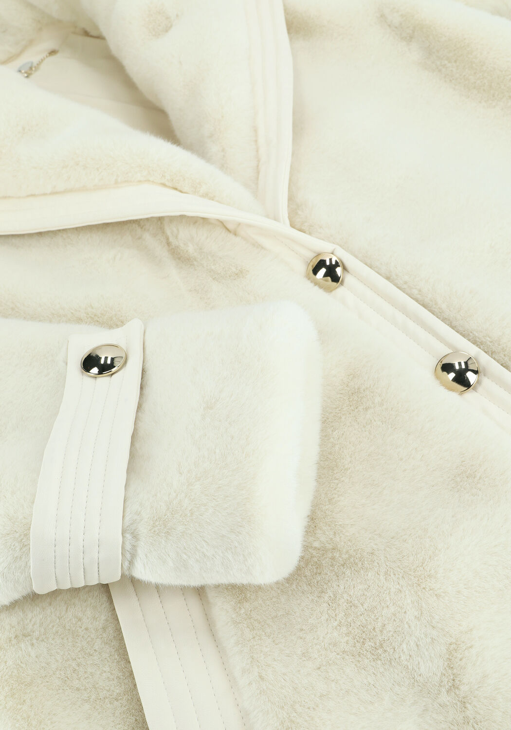 Wei&szlig;e LIU JO Fake-Fur-Jack CAPPOTTO COLD - large