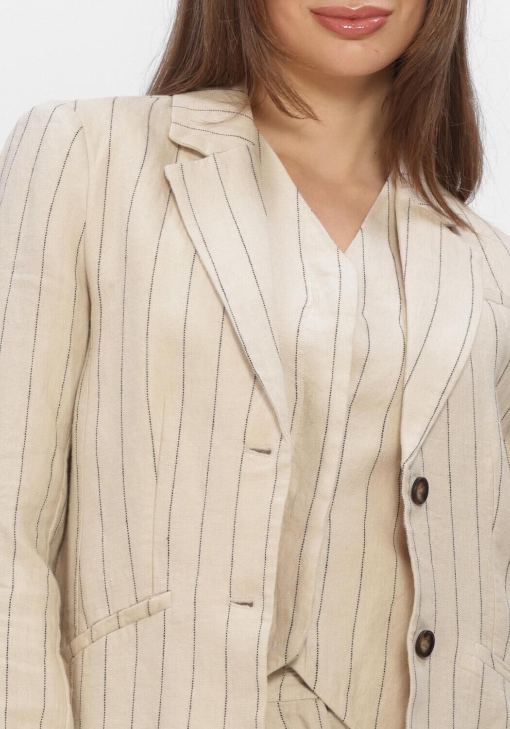 Sand MSCH COPENHAGEN Blazers MSCHCLARITTE LOOSE BLAZER STP - large